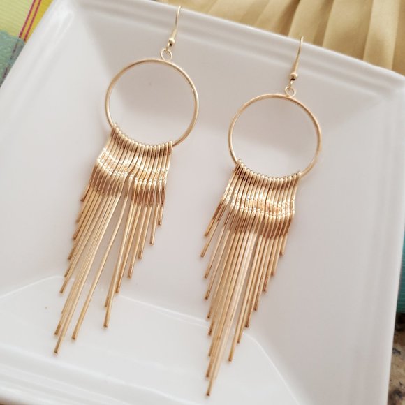 Free People Jewelry - New! FP Sun Spikes Tassel Earrings